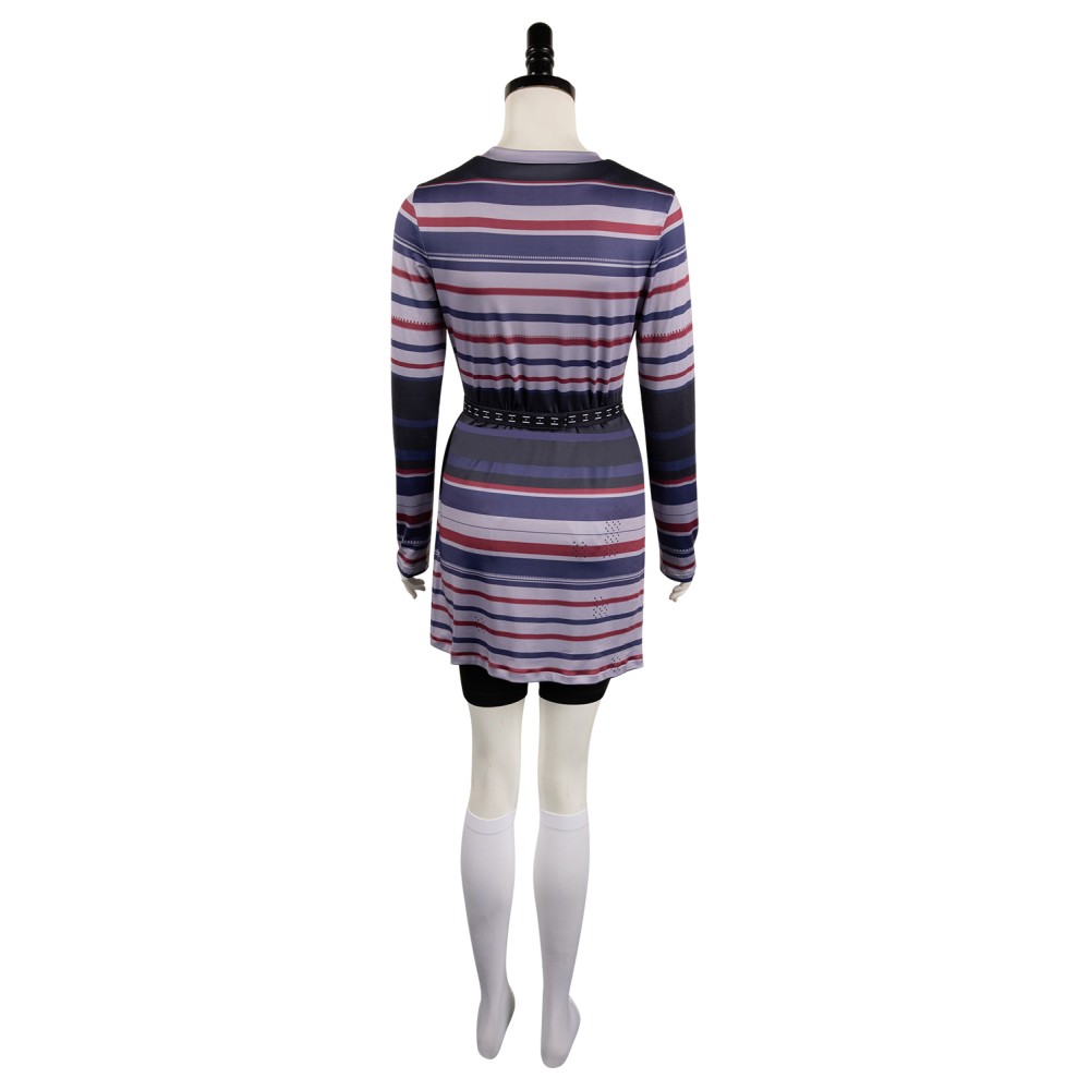 Beetlejuice 2024 Astrid Deetz Purple Dress Set Suit Cosplay Costume Halloween Carnival Outfit