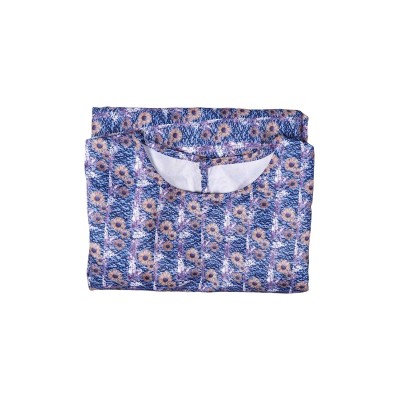 Beetlejuice 2024 Astrid Deetz Floral Printed Blue Dress Suit Cosplay Costume Halloween Carnival Outfit