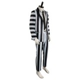 Beetlejuice 2024 ArchMage Beetlejuice Striped Set Suit Cosplay Costume Halloween Carnival Outfit