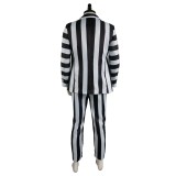 Beetlejuice 2024 ArchMage Beetlejuice Striped Set Suit Cosplay Costume Halloween Carnival Outfit