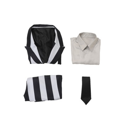 Beetlejuice 2024 ArchMage Beetlejuice Striped Set Suit Cosplay Costume Halloween Carnival Outfit