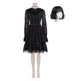 Beetlejuice 2 Lydia Deetz Musical Lace Dress Suit Cosplay Costume Halloween Carnival Outfit