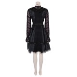 Beetlejuice 2 Lydia Deetz Musical Lace Dress Suit Cosplay Costume Halloween Carnival Outfit