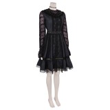 Beetlejuice 2 Lydia Deetz Musical Lace Dress Suit Cosplay Costume Halloween Carnival Outfit