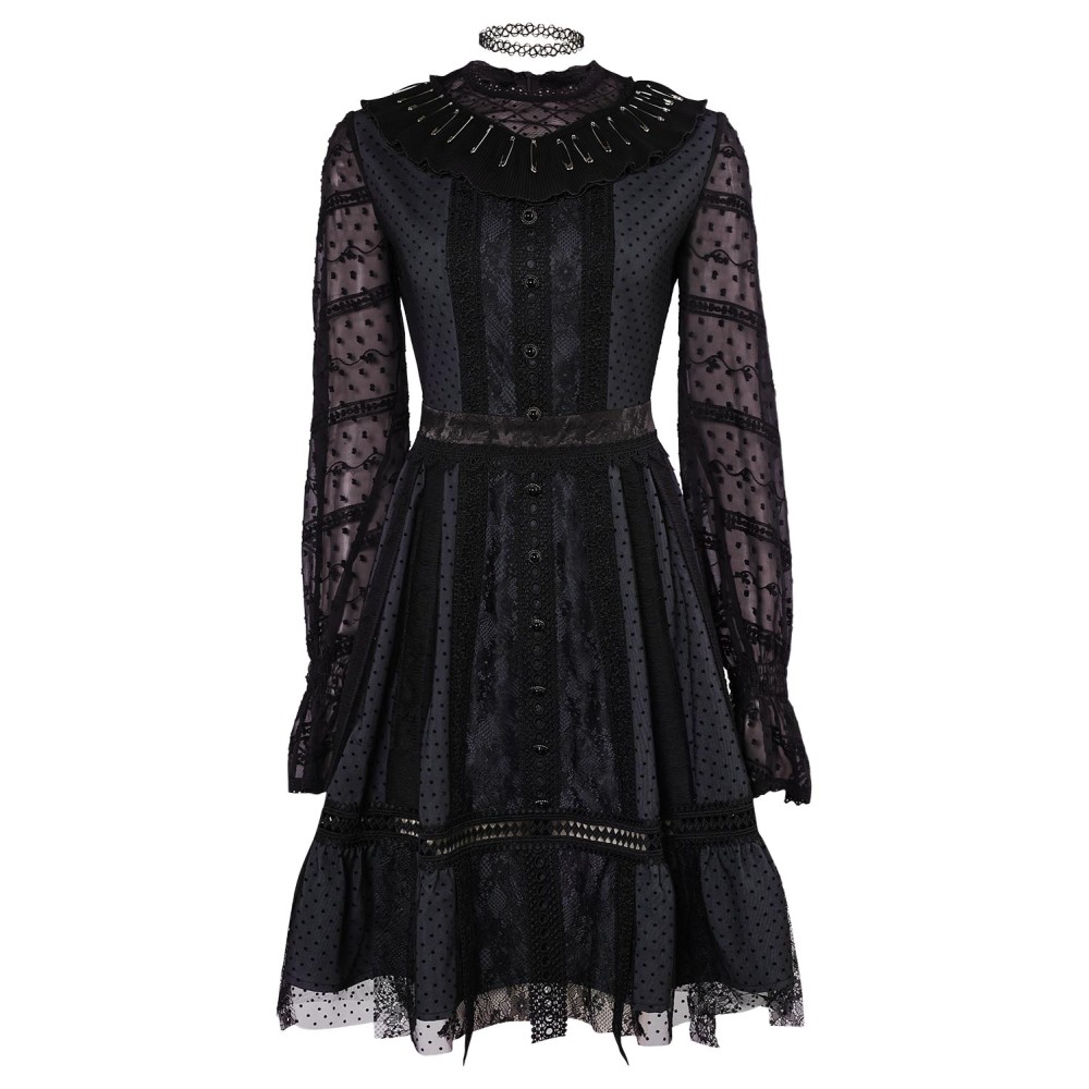 Beetlejuice 2 Lydia Deetz Musical Lace Dress Suit Cosplay Costume Halloween Carnival Outfit