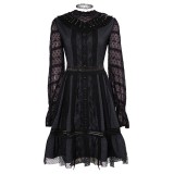 Beetlejuice 2 Lydia Deetz Musical Lace Dress Suit Cosplay Costume Halloween Carnival Outfit