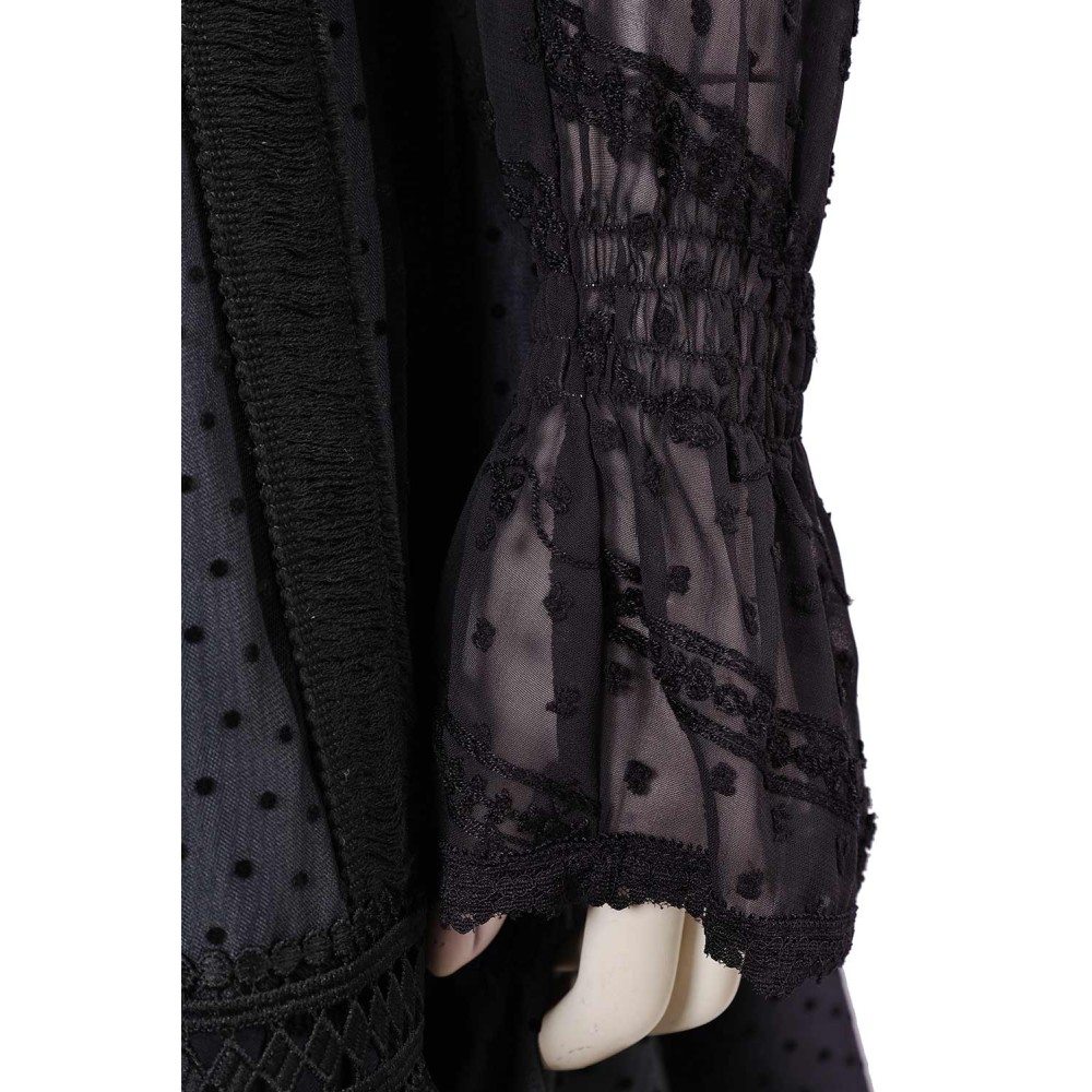 Beetlejuice 2 Lydia Deetz Musical Lace Dress Suit Cosplay Costume Halloween Carnival Outfit