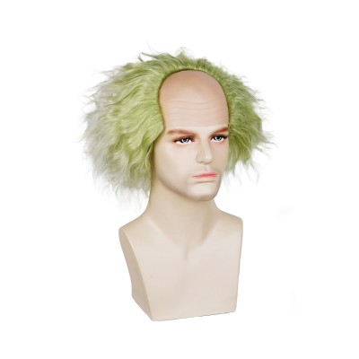 Beetlejuice 2 Green Wig Heat Resistant Synthetic Hair Accessories Cosplay Costume Halloween Carnival