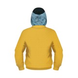 Beetlejuice 2 Bob-Shrinker Shrunken Head Yellow Zip Up Hoodie Cosplay Costume Halloween Carnival Outfit