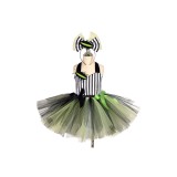 Beetlejuice 2 Beetlejuice Kids Girls Tutu Dress Suit Cosplay Costume Halloween Carnival Outfit
