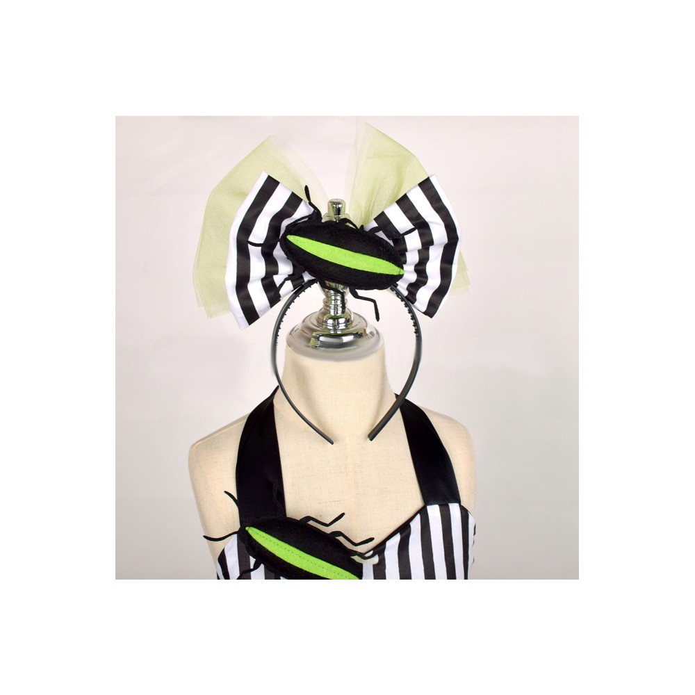 Beetlejuice 2 Beetlejuice Kids Girls Tutu Dress Suit Cosplay Costume Halloween Carnival Outfit