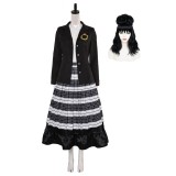 Beetlejuice 2 (2024) Lydia Deetz Pleated Skirt Set Suit Cosplay Costume Halloween Carnival Outfit