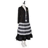 Beetlejuice 2 (2024) Lydia Deetz Pleated Skirt Set Suit Cosplay Costume Halloween Carnival Outfit