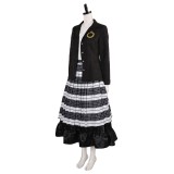 Beetlejuice 2 (2024) Lydia Deetz Pleated Skirt Set Suit Cosplay Costume Halloween Carnival Outfit