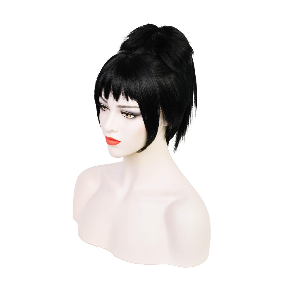 Beetlejuice 2 (2024) Lydia Deetz Wig Heat Resistant Synthetic Hair Accessories Cosplay Costume Halloween Carnival