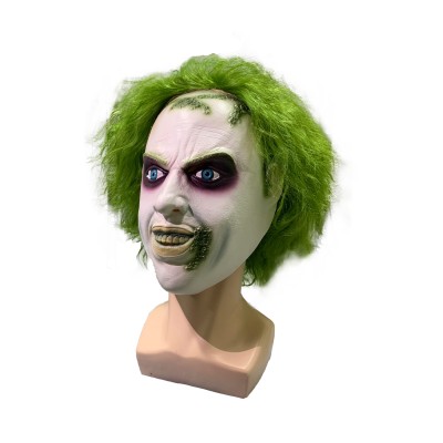 Beetlejuice 2 (2024) Wig Latex Masks Set Helmet Masquerade Party Props Cosplay Costume Halloween Carnival