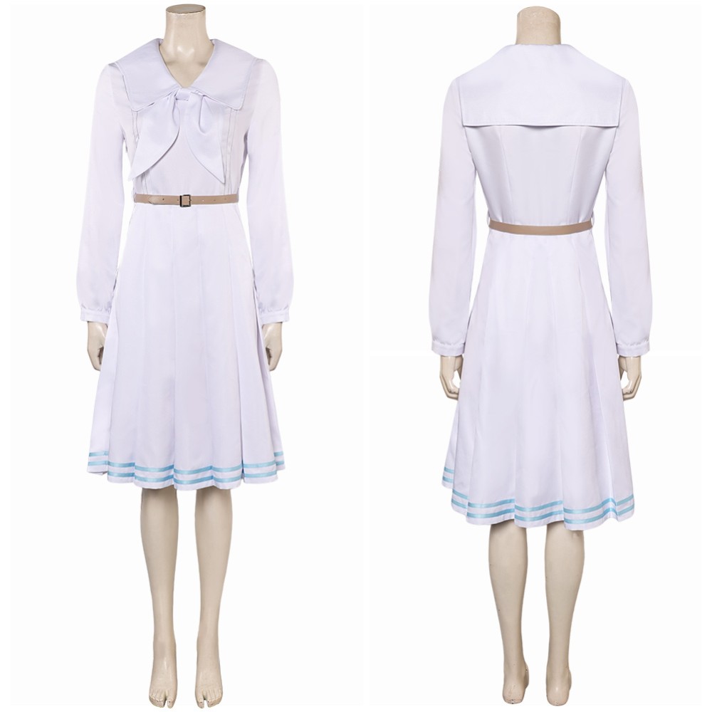 BEASTARS Final Season (2024) Haru Women White Dress Cosplay Costume Halloween Carnival Outfit