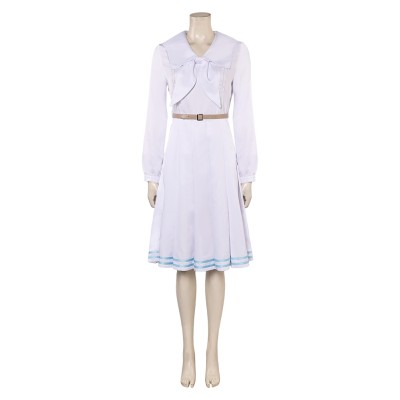 BEASTARS Final Season (2024) Haru Women White Dress Cosplay Costume Halloween Carnival Outfit