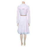 BEASTARS Final Season (2024) Haru Women White Dress Cosplay Costume Halloween Carnival Outfit