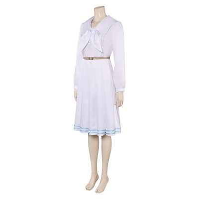 BEASTARS Final Season (2024) Haru Women White Dress Cosplay Costume Halloween Carnival Outfit
