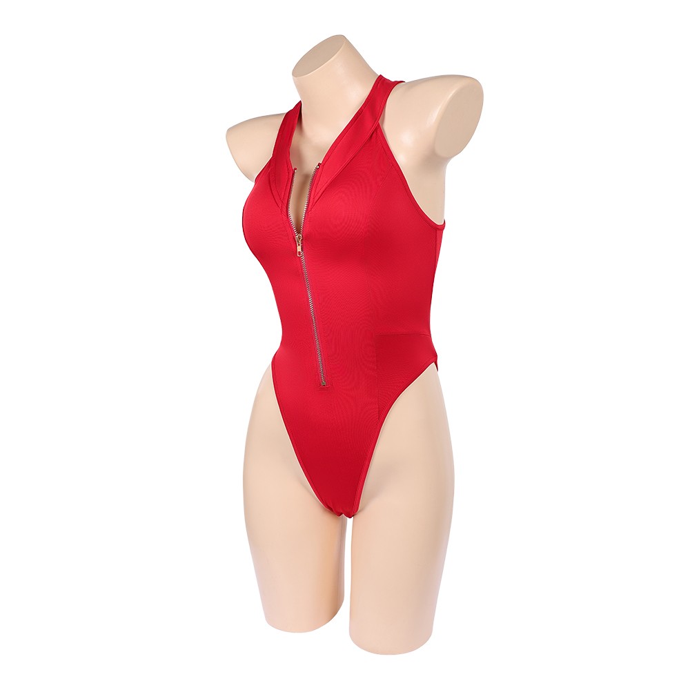 Baywatch Victoria Leeds Women Red Swimsuit Cosplay Costume Halloween Carnival Outfit