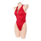 Baywatch Victoria Leeds Women Red Swimsuit Cosplay Costume Halloween Carnival Outfit