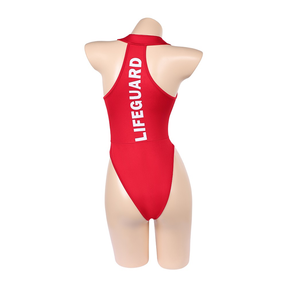 Baywatch Victoria Leeds Women Red Swimsuit Cosplay Costume Halloween Carnival Outfit