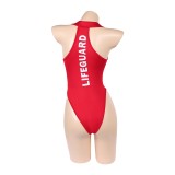 Baywatch Victoria Leeds Women Red Swimsuit Cosplay Costume Halloween Carnival Outfit
