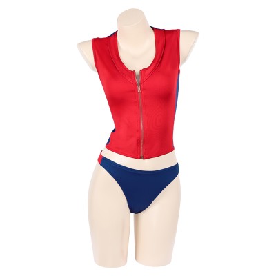 Baywatch Summer Quinn Women Red Swimsuit Cosplay Costume Halloween Carnival Outfit