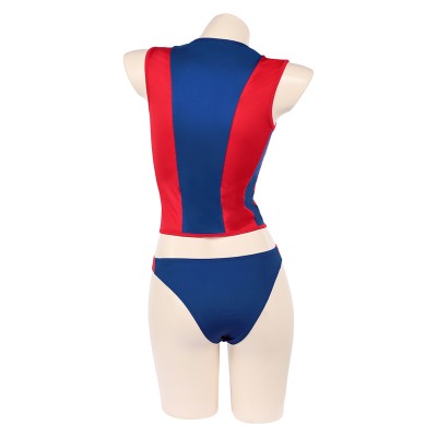 Baywatch Summer Quinn Women Red Swimsuit Cosplay Costume Halloween Carnival Outfit