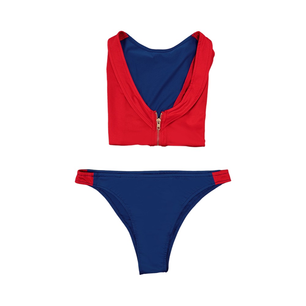 Baywatch Summer Quinn Women Red Swimsuit Cosplay Costume Halloween Carnival Outfit