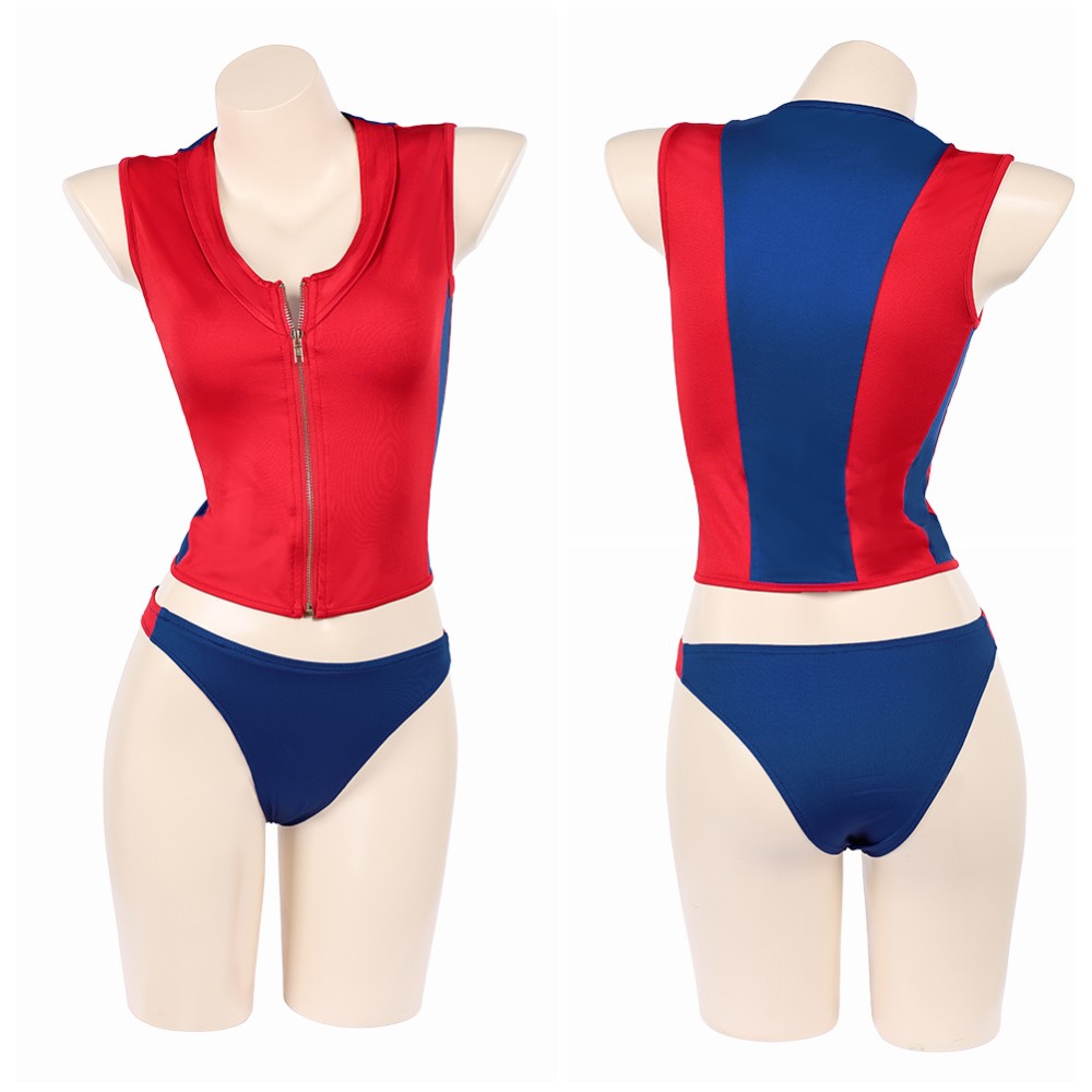 Baywatch Summer Quinn Women Red Swimsuit Cosplay Costume Halloween Carnival Outfit