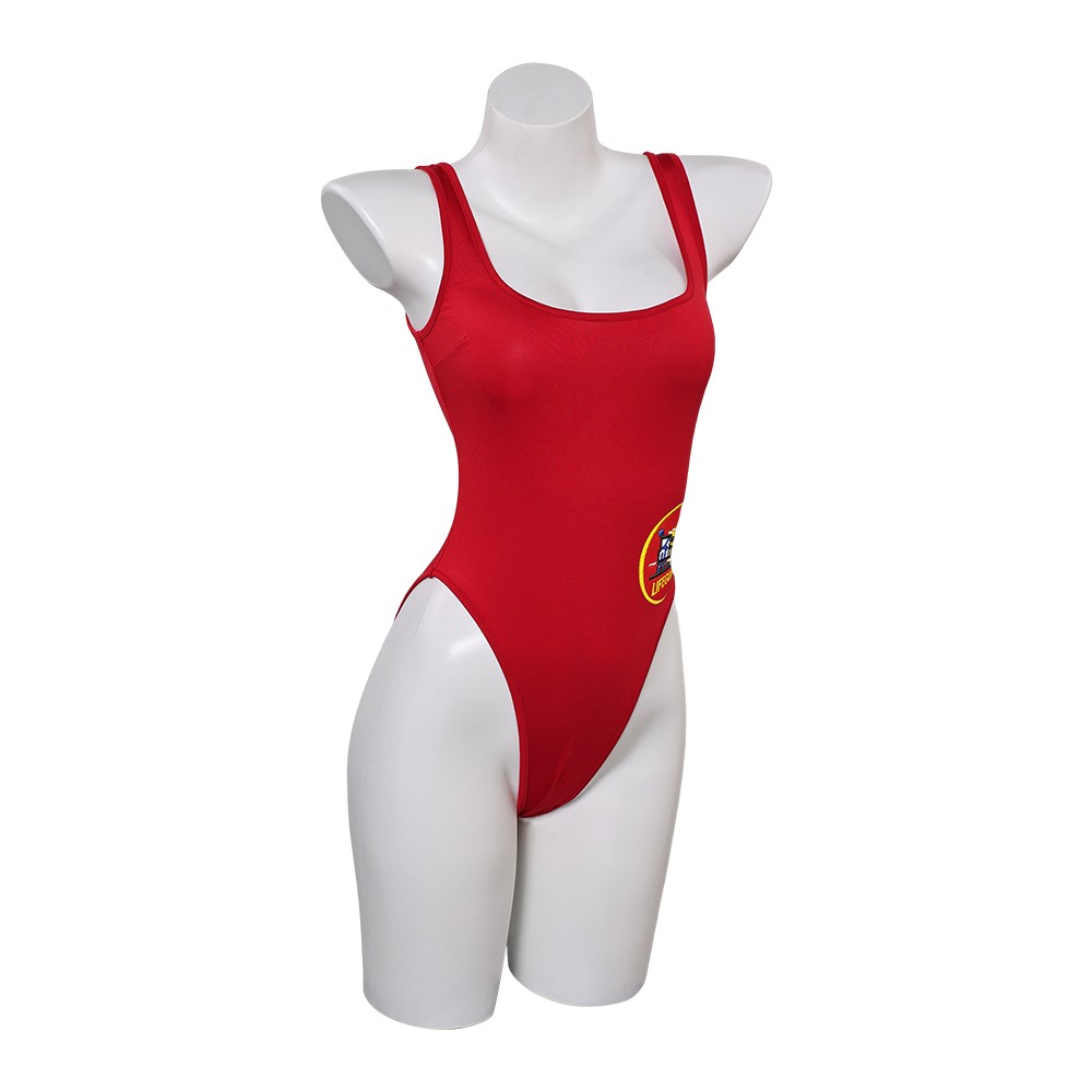Baywatch C.J. Parker Women Red Swimsuit Cosplay Costume Halloween Carnival Outfit