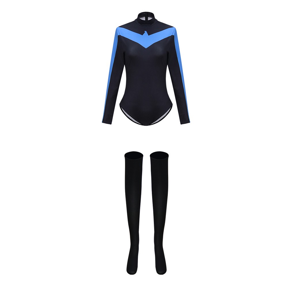 Batman Nightwing Women Bodysuit Cosplay Costume Halloween Carnival Outfit