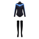 Batman Nightwing Women Bodysuit Cosplay Costume Halloween Carnival Outfit