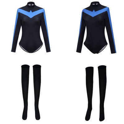 Batman Nightwing Women Bodysuit Cosplay Costume Halloween Carnival Outfit