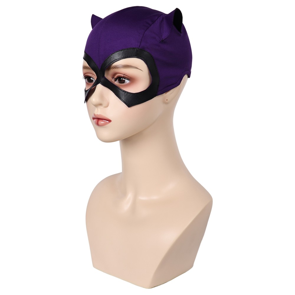 Batman: Caped Crusader(2024) Catwoman Selina Kyle Hood Mask Accessories Cosplay Costume Halloween Carnival