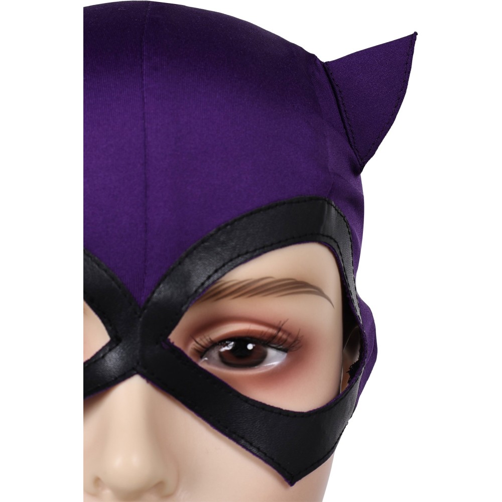 Batman: Caped Crusader(2024) Catwoman Selina Kyle Hood Mask Accessories Cosplay Costume Halloween Carnival