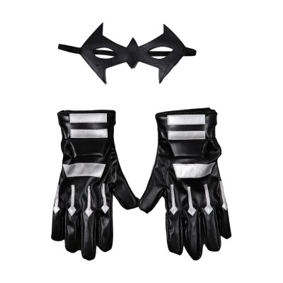Batman: Under the Red Hood Nightwing Blindfold Gloves Accessories Cosplay Costume Halloween Carnival
