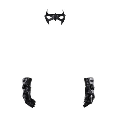 Batman: Under the Red Hood Nightwing Blindfold Gloves Accessories Cosplay Costume Halloween Carnival