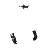 Batman: Under the Red Hood Nightwing Blindfold Gloves Accessories Cosplay Costume Halloween Carnival