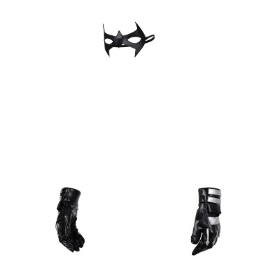 Batman: Under the Red Hood Nightwing Blindfold Gloves Accessories Cosplay Costume Halloween Carnival