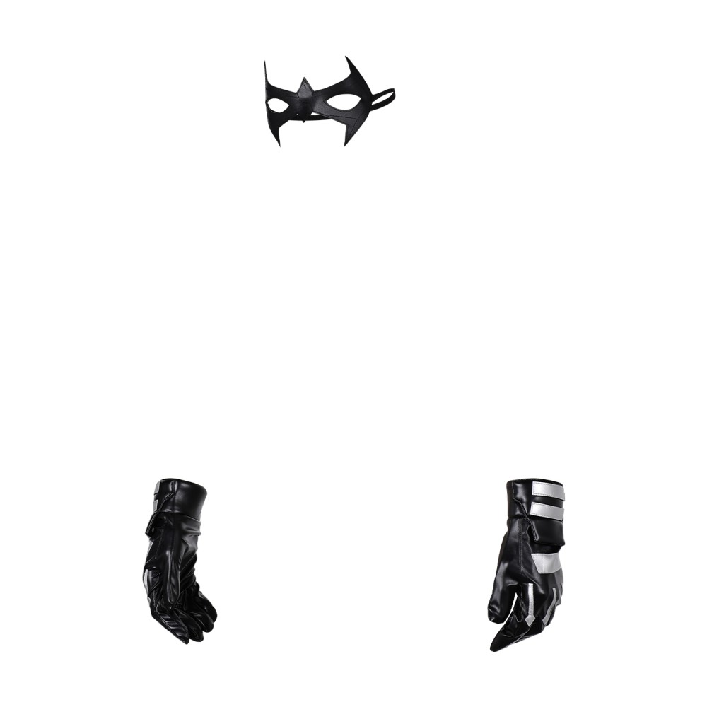 Batman: Under the Red Hood Nightwing Blindfold Gloves Accessories Cosplay Costume Halloween Carnival
