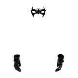 Batman: Under the Red Hood Nightwing Blindfold Gloves Accessories Cosplay Costume Halloween Carnival