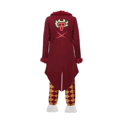 Bartolomeo Red Trench Coat Cosplay Costume Halloween Carnival Outfit