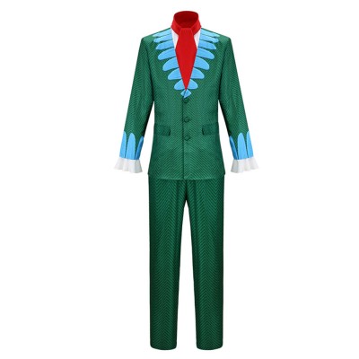 Baroque Green Suit Cosplay Costume Halloween Carnival Outfit