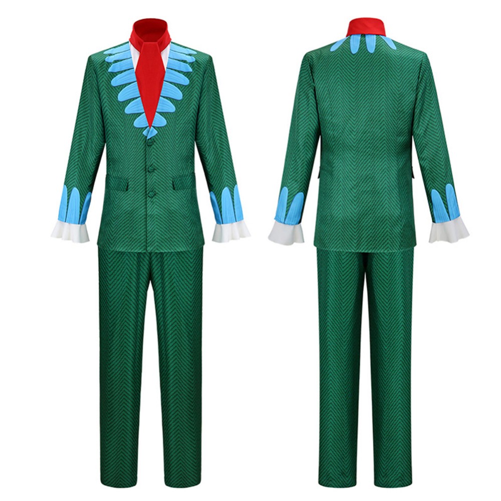 Baroque Green Suit Cosplay Costume Halloween Carnival Outfit