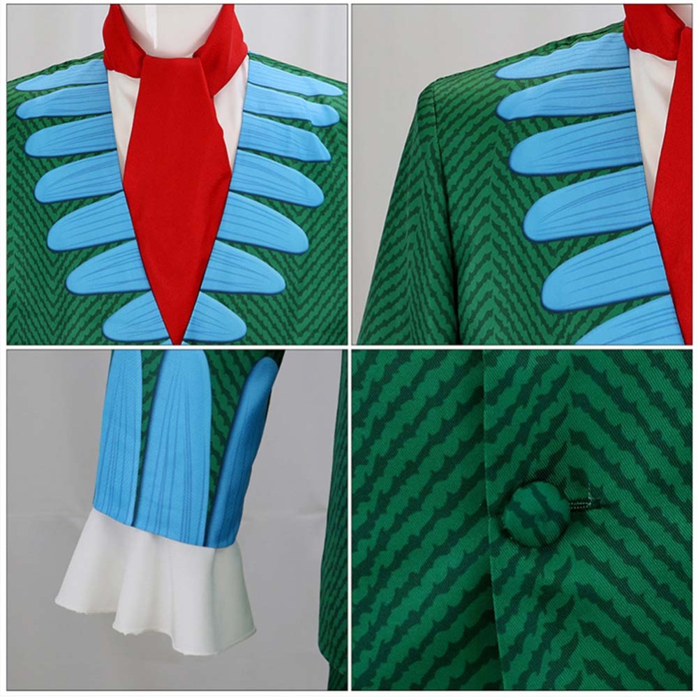 Baroque Green Suit Cosplay Costume Halloween Carnival Outfit