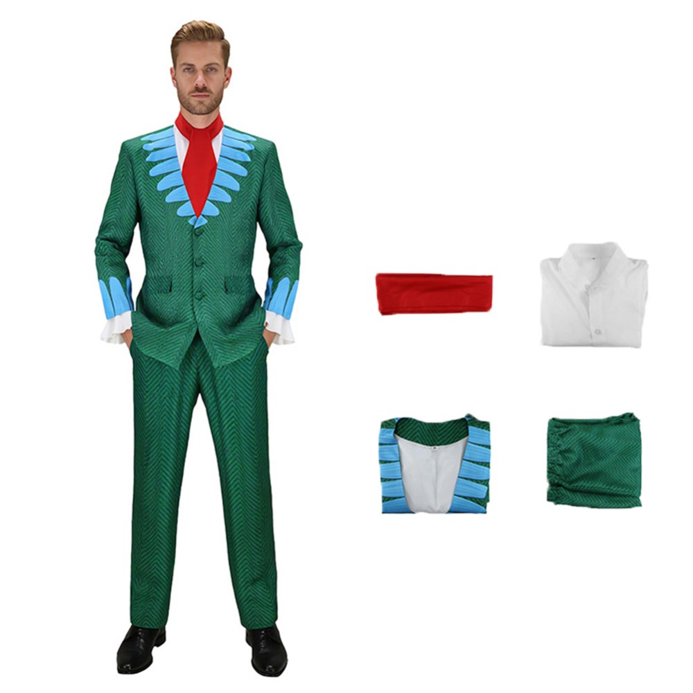Baroque Green Suit Cosplay Costume Halloween Carnival Outfit
