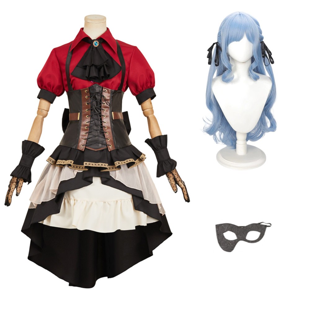 BanG Dream Togawa Sakiko Red Uniform Cosplay Costume Halloween Carnival Outfit